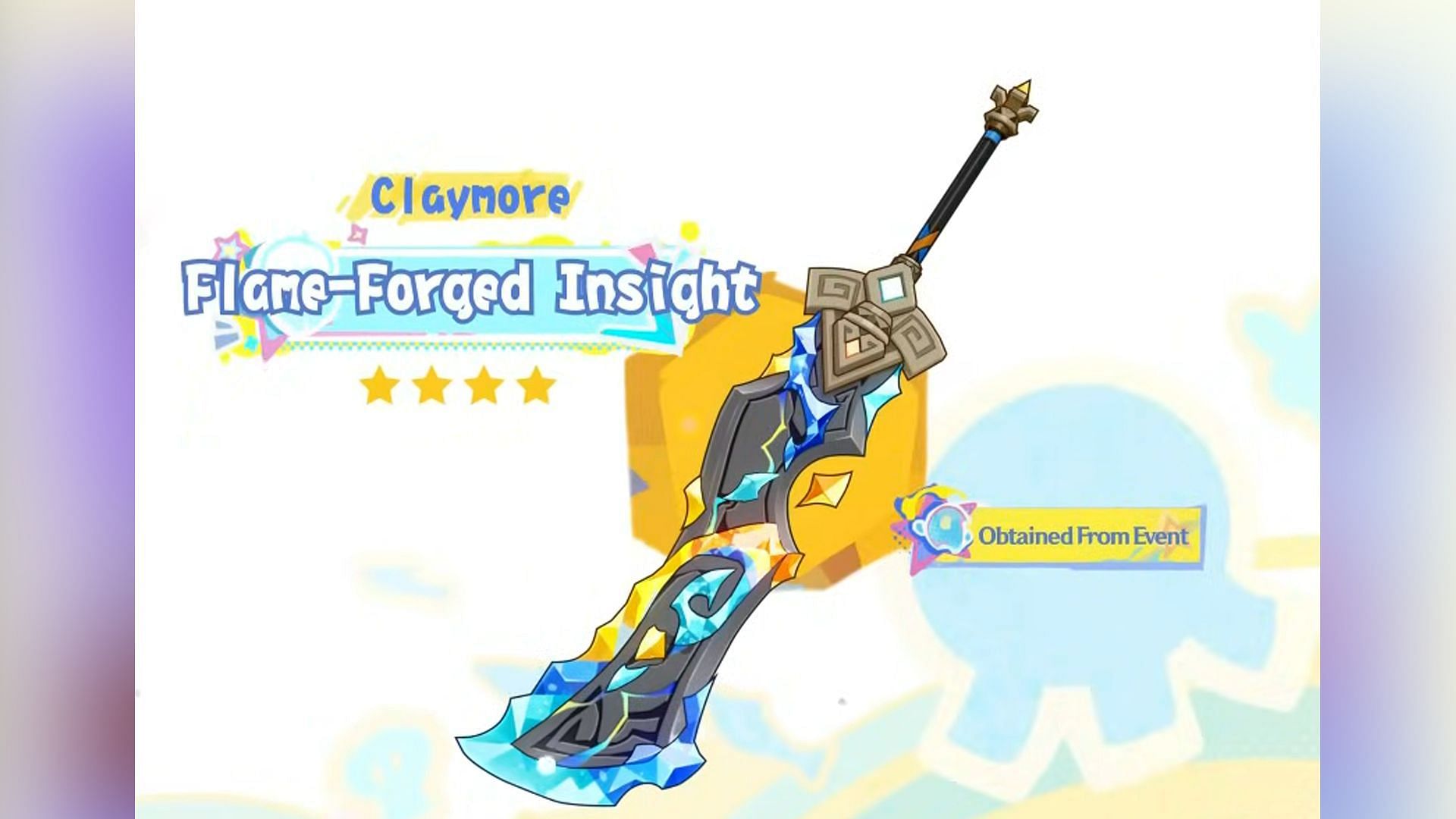 4-star event weapon Flame-Forged Insight )Image via HoYoverse)